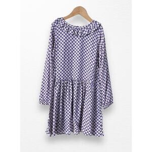 💟 NWT H&M Twill Floral Ruffle Dress, Size 8